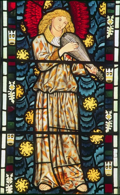 Angel with a Rebec, 1869 by William Morris